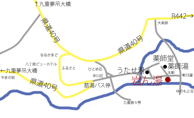 岩ん湯のフロア図