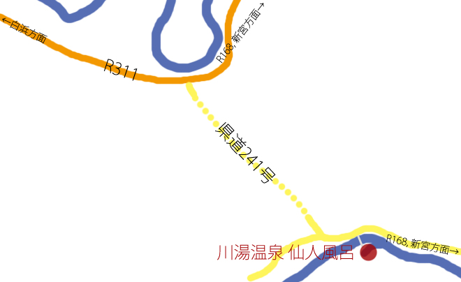 仙人風呂のフロア図