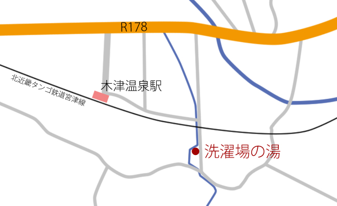 洗濯場の湯のフロア図