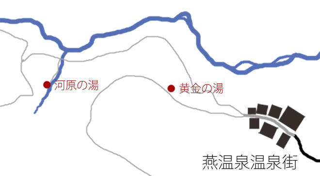 黄金の湯のフロア図