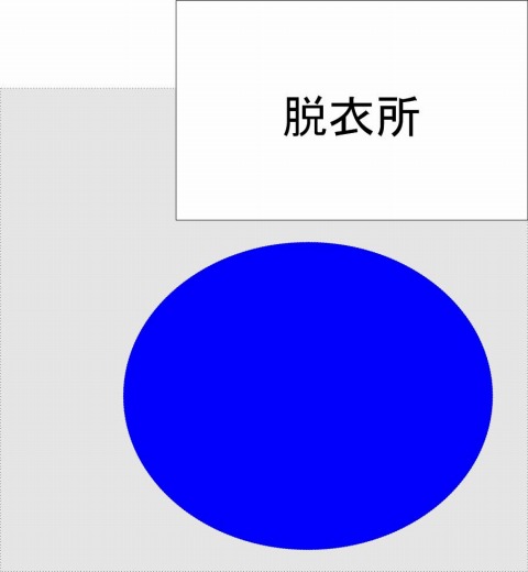 公共露天風呂のフロア図