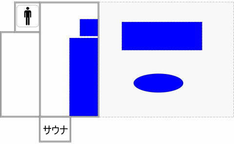 薬師の湯のフロア図
