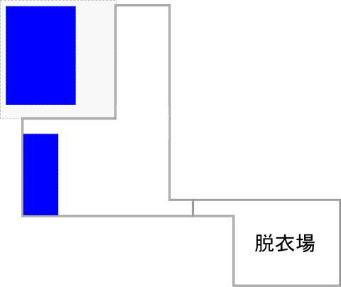 湯けむり館のフロア図